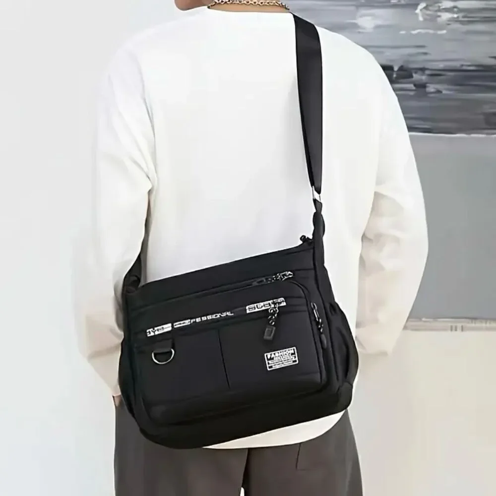 SALE NWT Large Capacity Spacious Multi-Layer shoulder sling Nylon Zipper Bag